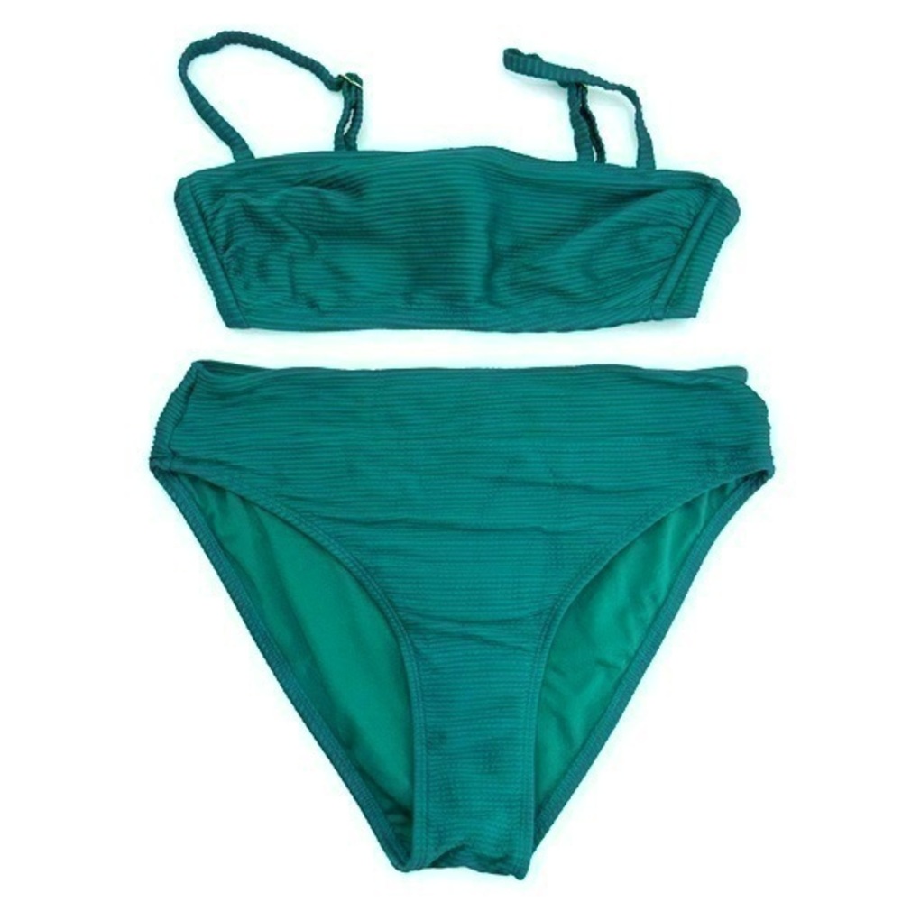 Like New Target jade green ribbed Xhileration bikini d/dd large bottom